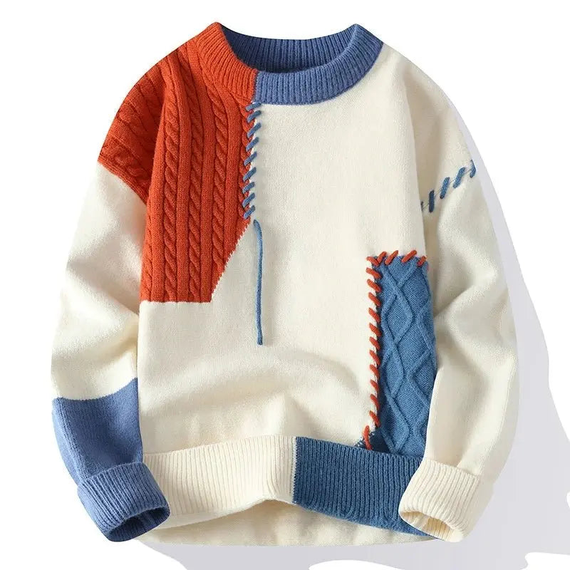 Alistair | Men's Colour-Block Knitted Jumper