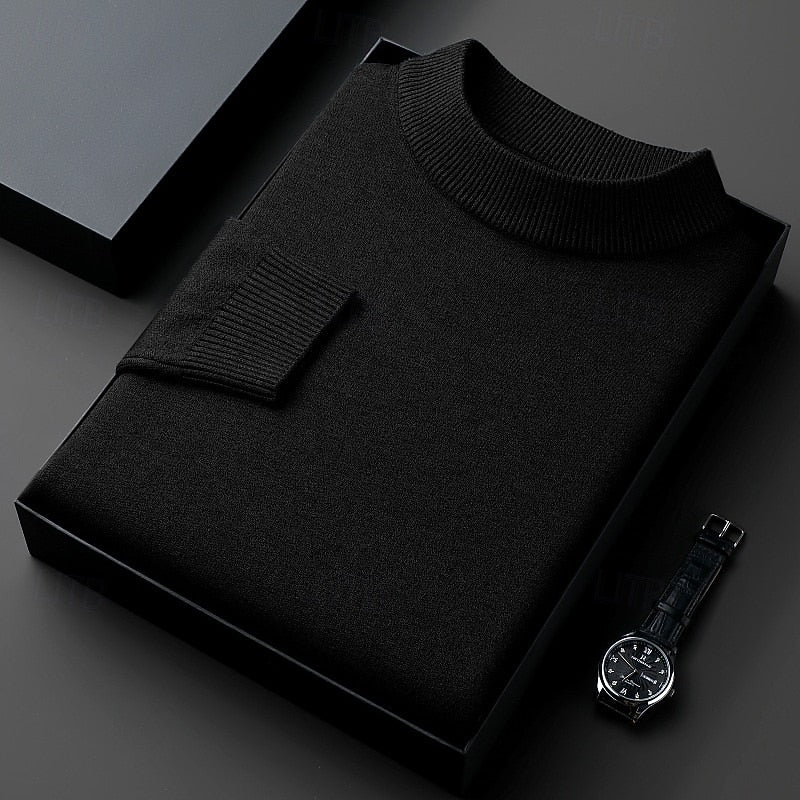 Eamon | Men's Ribbed High-Neck Jumper