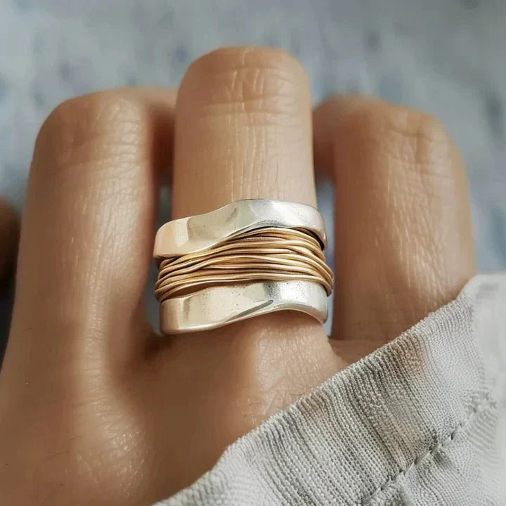 Dual Tone Statement Ring