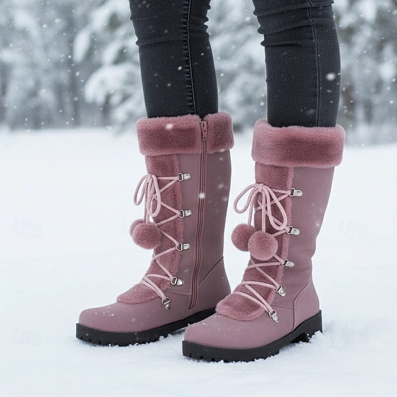 Lavinia | Women's Cosy Lace-Up Winter Boots