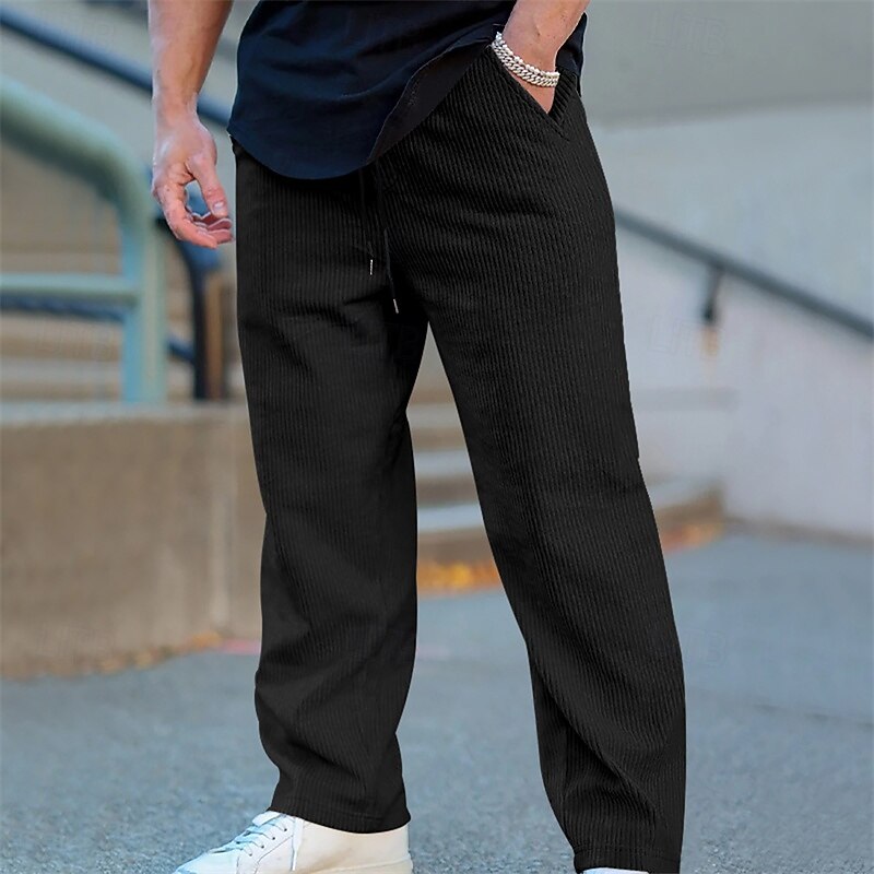 Dylan | Men's Relaxed Ribbed Trousers