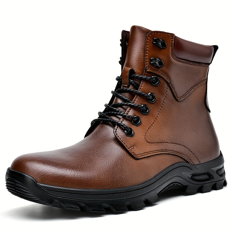 Fletcher | Men's Rugged Lace-Up Ankle Boots with Treaded Sole – product image 1