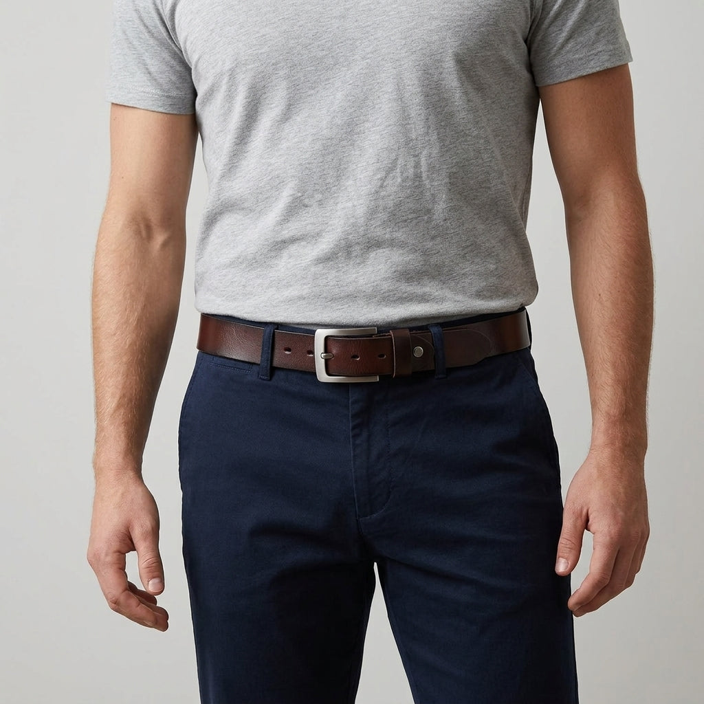 Kendrick | Men's Classic Pin-Buckle Leather-Look Belt – original product image 1