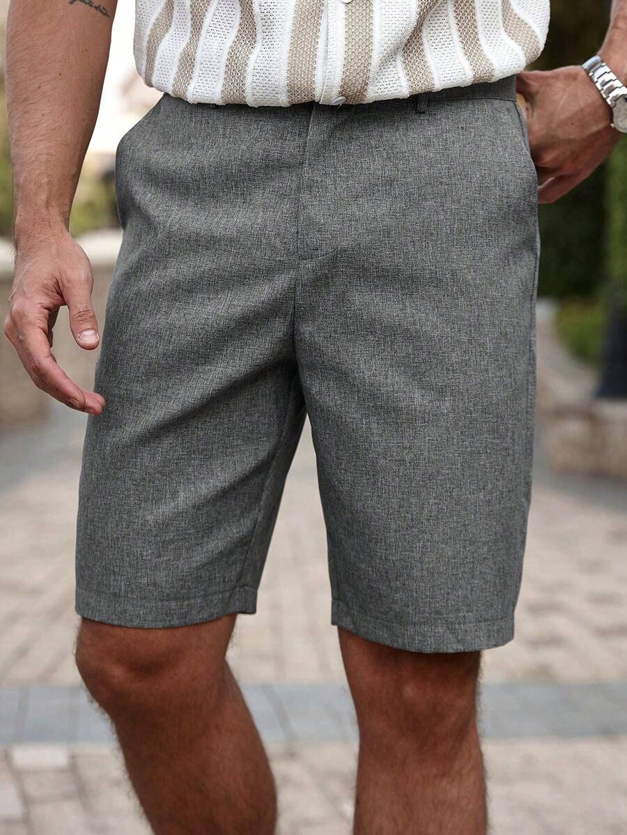 Torren / Men’s Khaki Casual Shorts with Drawstring Waist