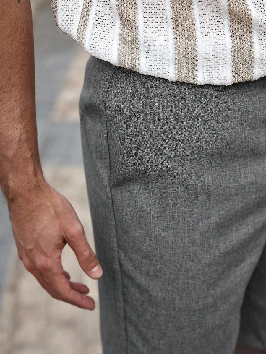 Torren / Men’s Khaki Casual Shorts with Drawstring Waist