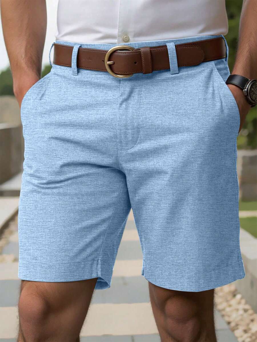 Torren / Men’s Khaki Casual Shorts with Drawstring Waist