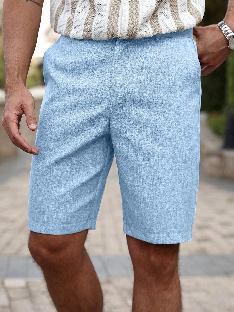 Torren / Men’s Khaki Casual Shorts with Drawstring Waist