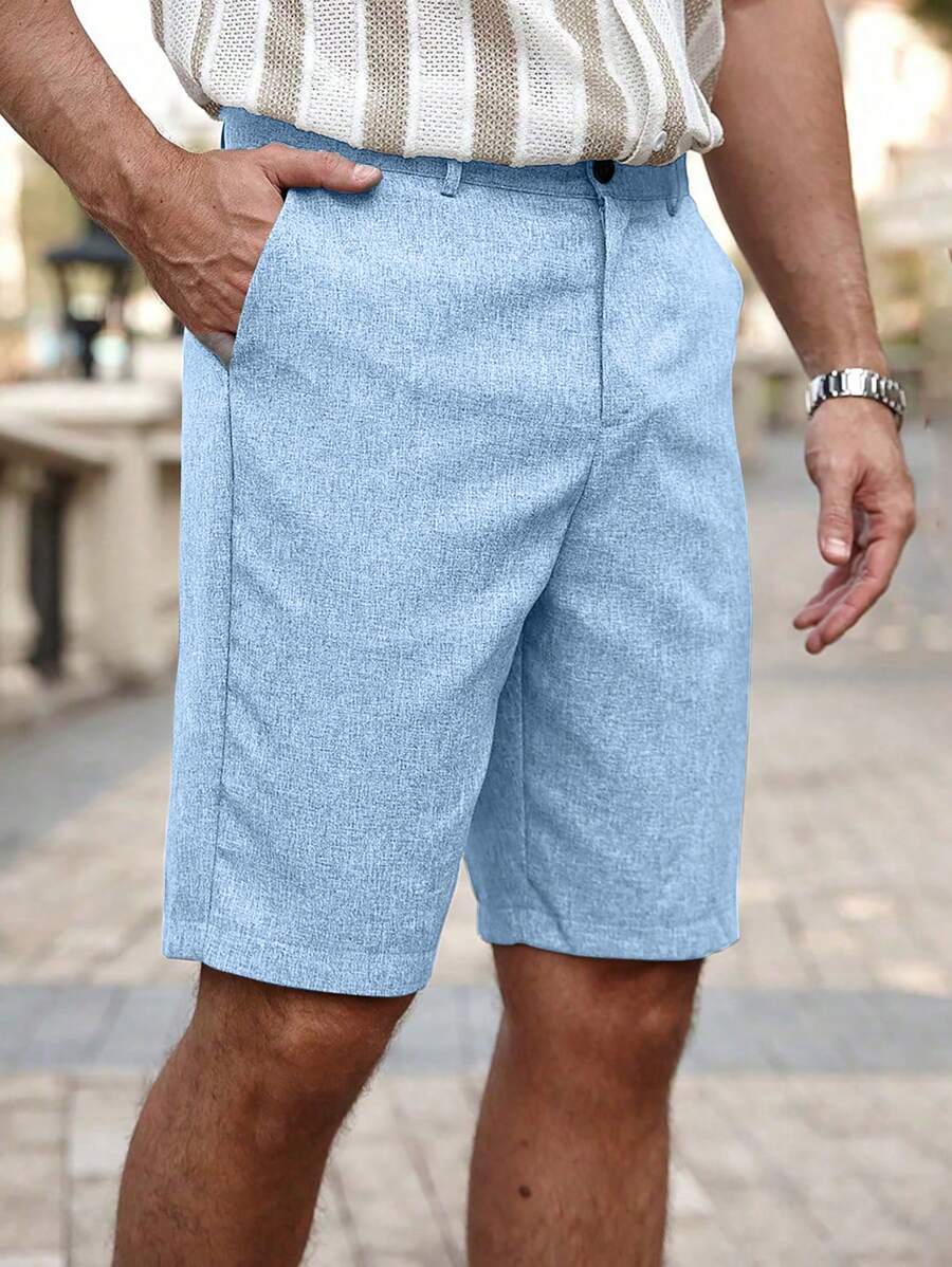 Torren / Men’s Khaki Casual Shorts with Drawstring Waist