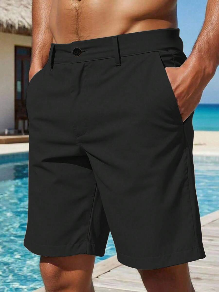 Torren / Men’s Khaki Casual Shorts with Drawstring Waist