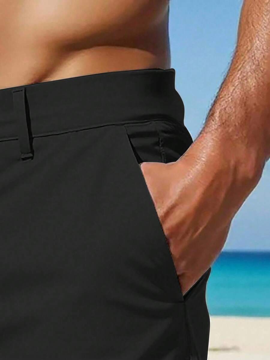 Torren / Men’s Khaki Casual Shorts with Drawstring Waist