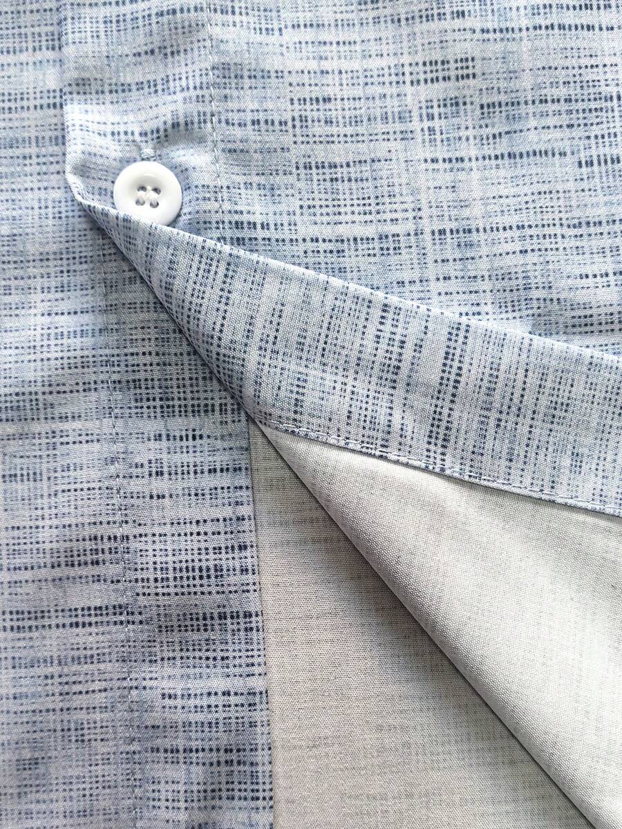 Caelum / Men’s Baby Blue Short Sleeve Shirt with Button Front