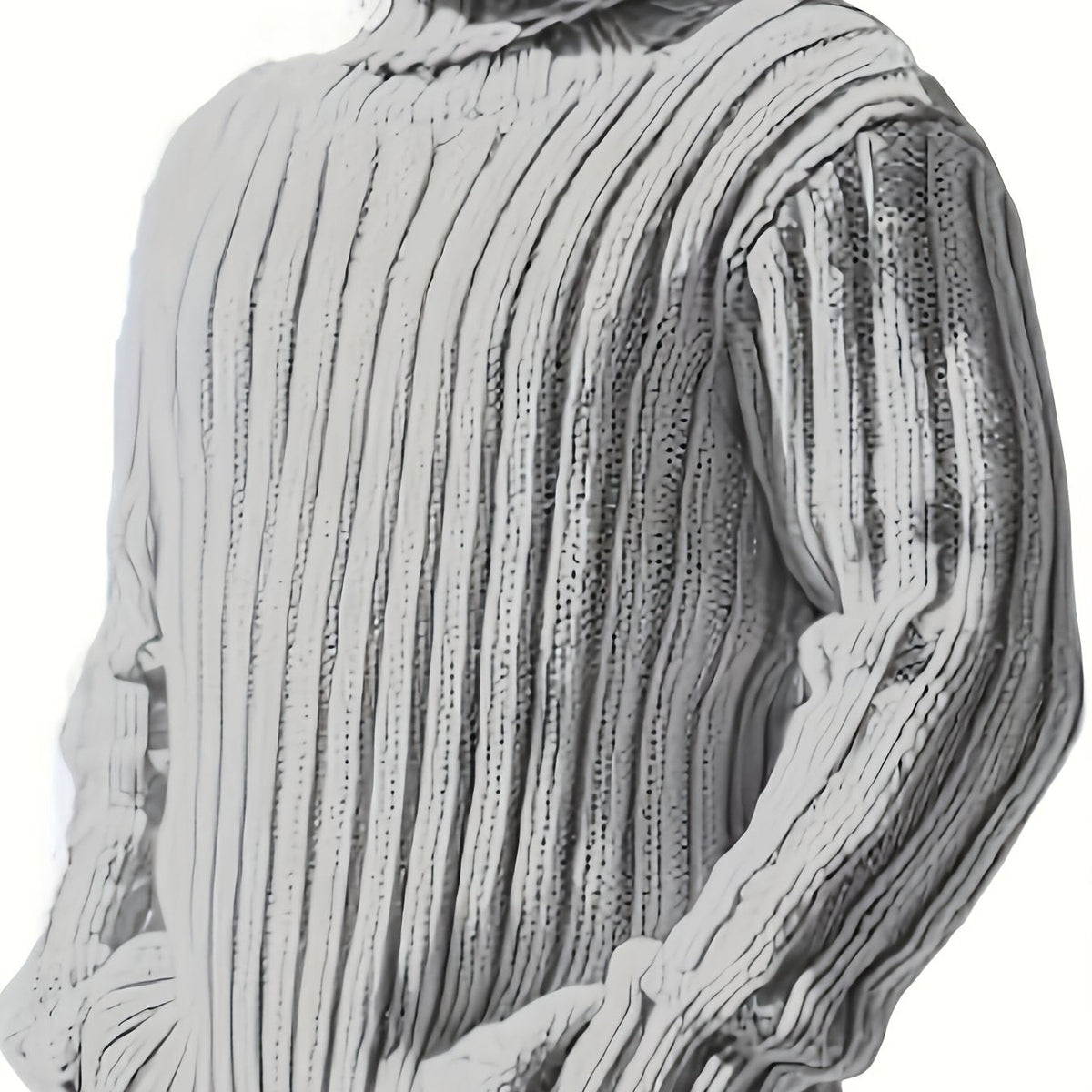 Oswald | Men's Textured Ribbed High-Neck Pullover - image 1