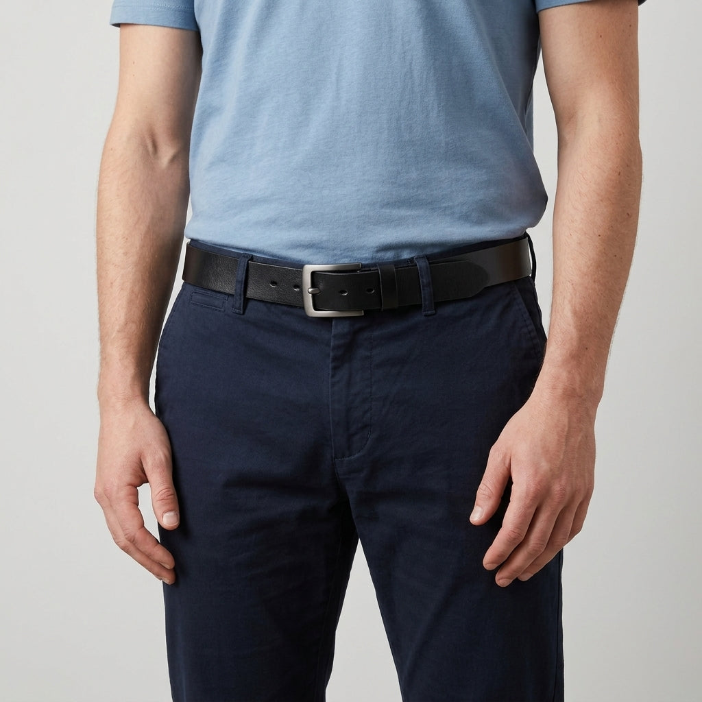 Kendrick | Men's Classic Pin-Buckle Leather-Look Belt – original product image 2