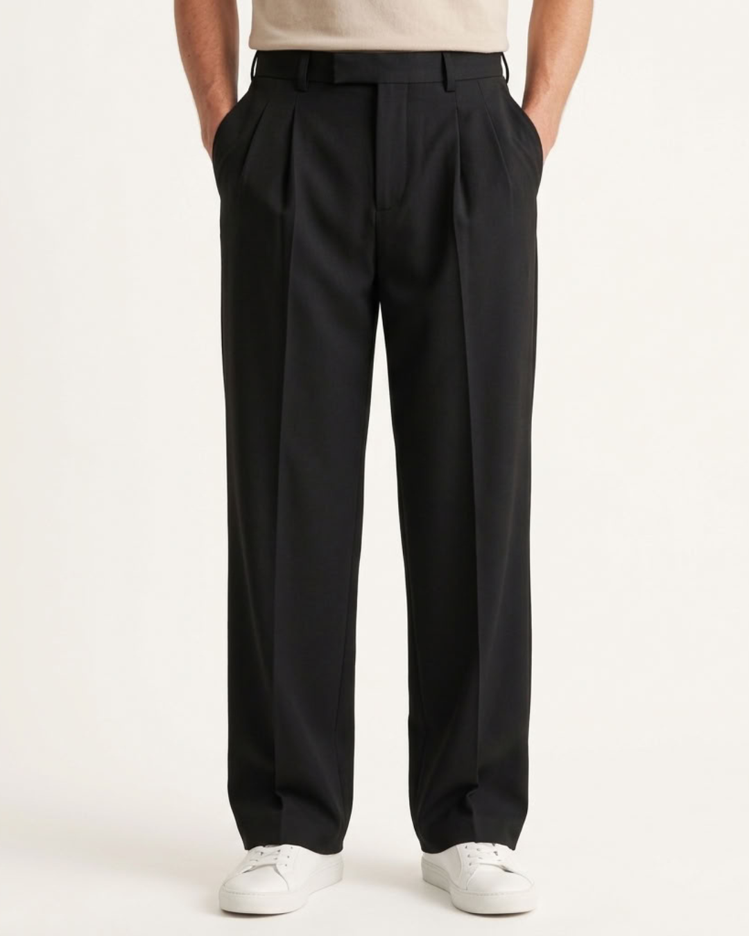 Magnus | Men's Relaxed Wide-Leg Tailored Trousers - original product photograph 1