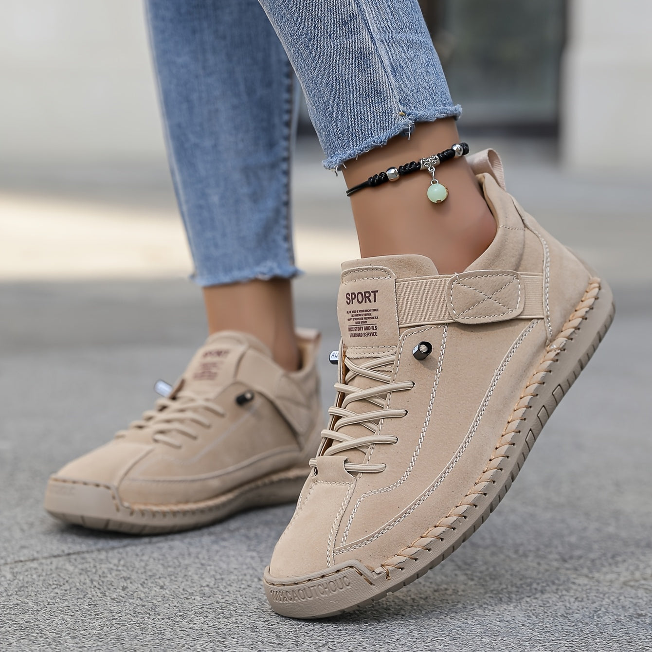 Women's Orthopedic Sneakers Velcro Strap Cushioned Sole Lightweight Casual