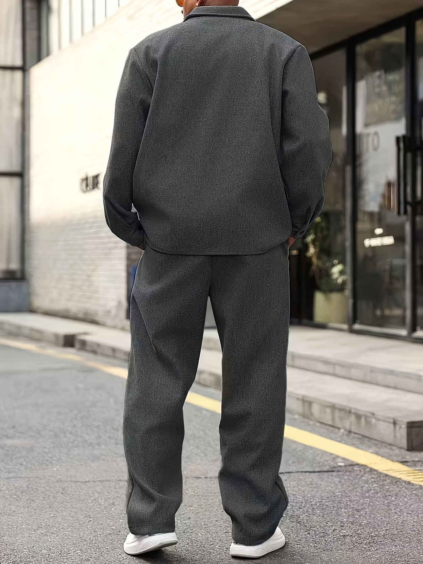 Men's Two Piece Set Zip Front Regular Fit
