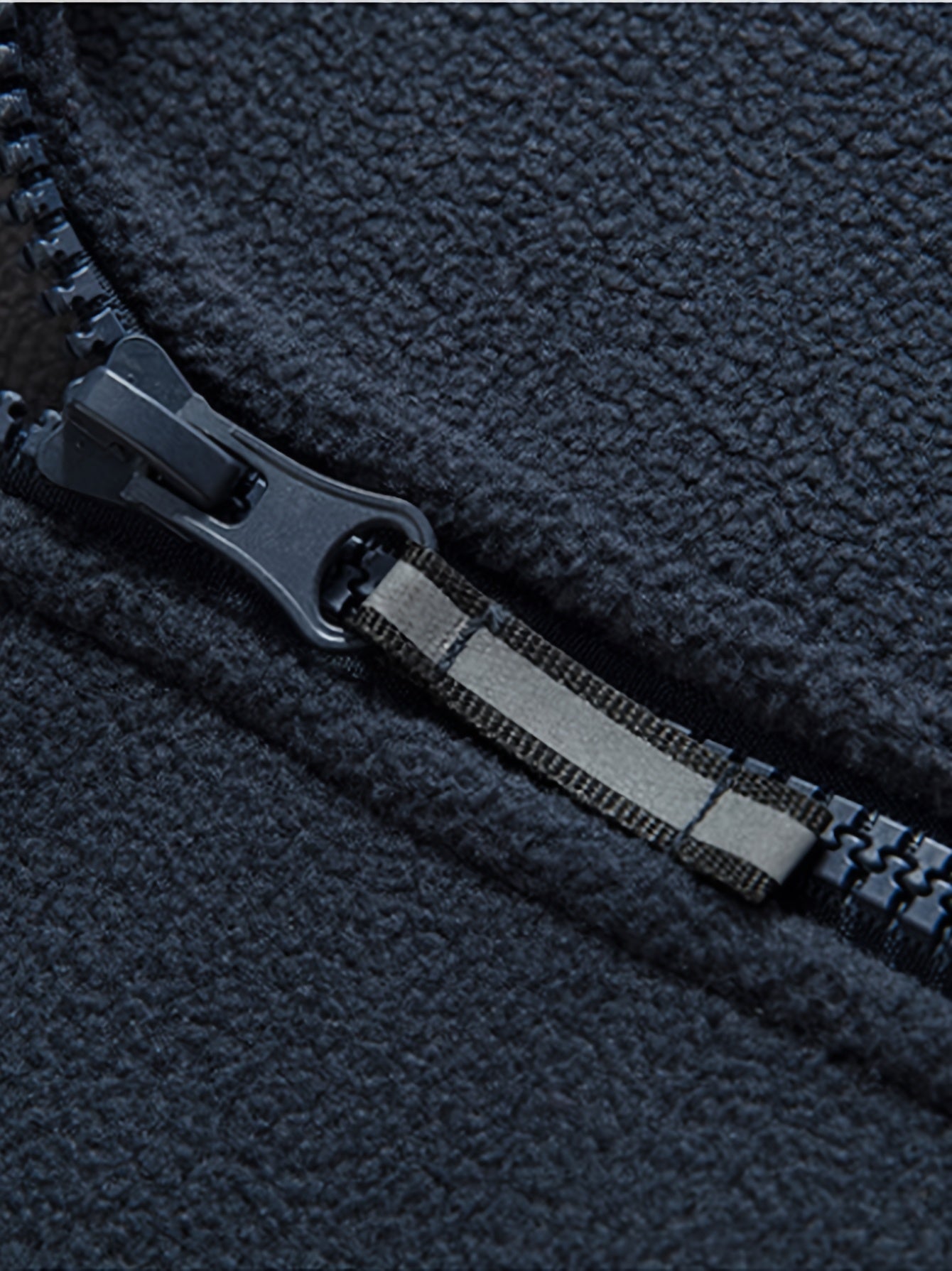 Julius / Men’s Fleece Zip Jacket with High Collar