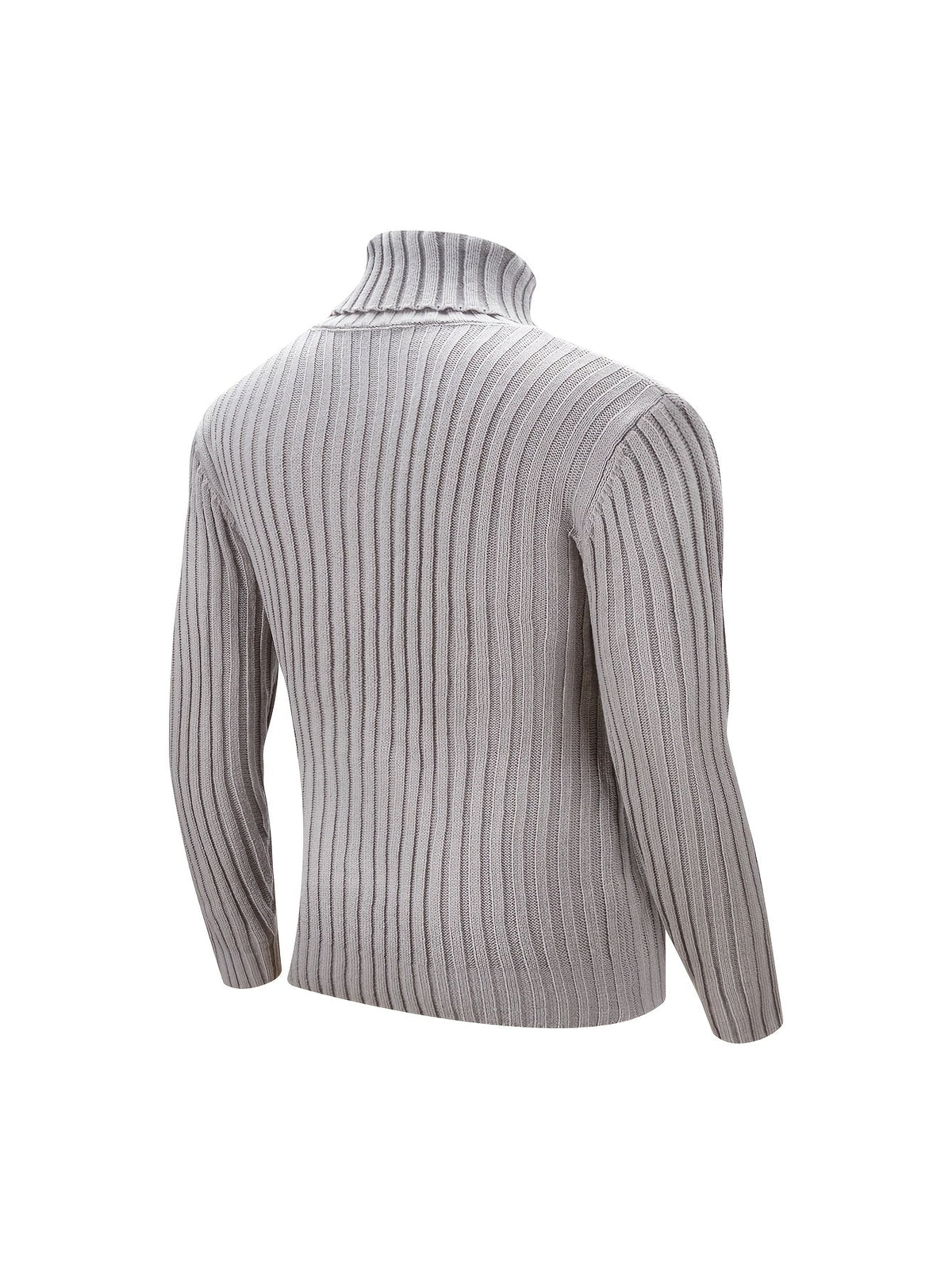 Oswald | Men's Textured Ribbed High-Neck Pullover - image 3