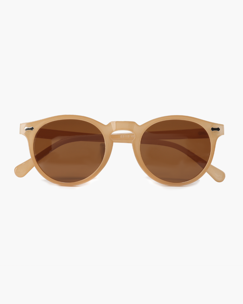Sunglasses Men's Acetate Round Frame Design