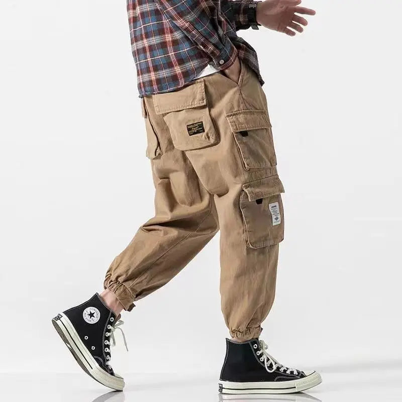 Wallace | Men's Tapered Cargo Trousers with Flap Pockets – original product image 1