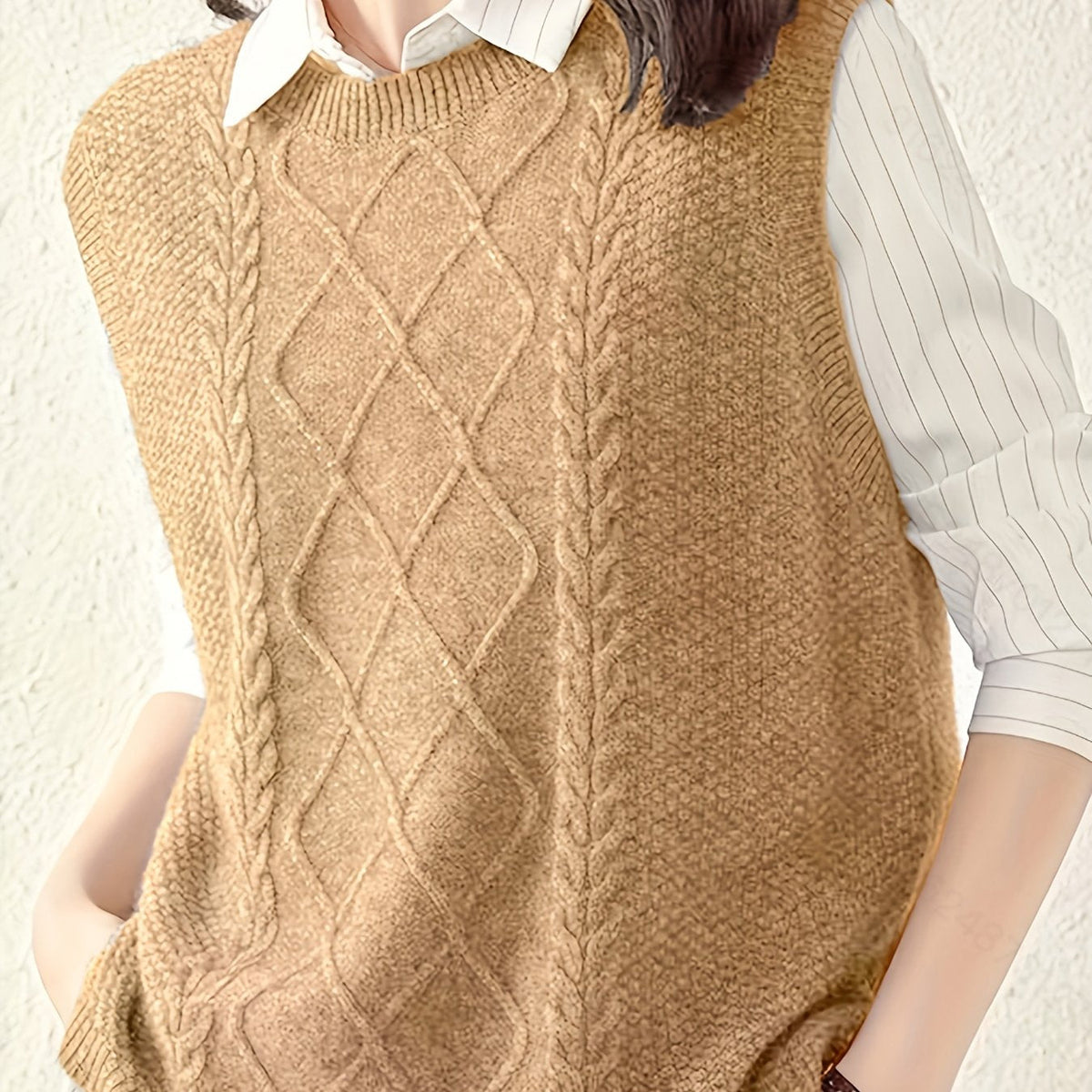 Harriet | Women's Cable-Knit Vest