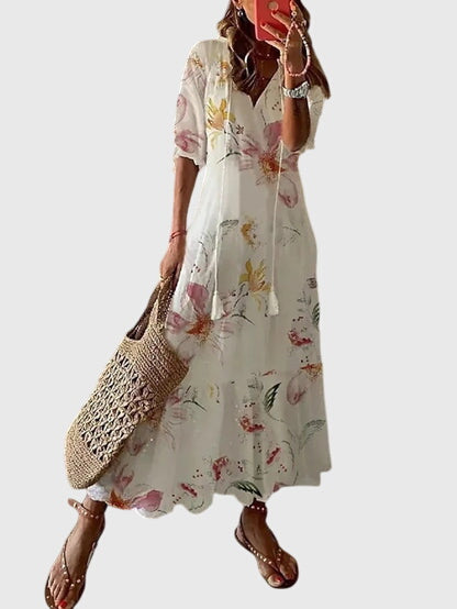 Women's Maxi Dress Cotton Bohemian Vintage Patchwork
