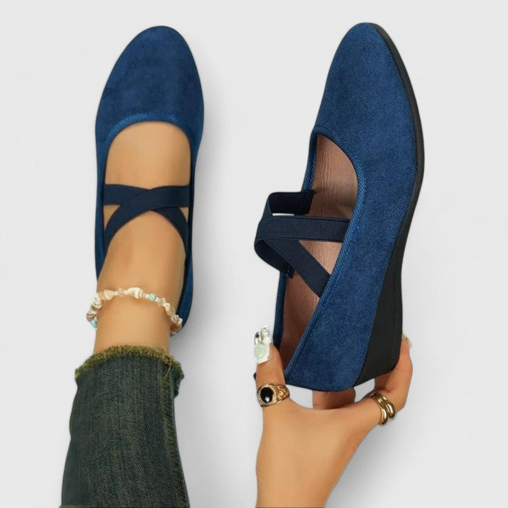 Women's Ballet Flat Suede Slip On Pointed Toe