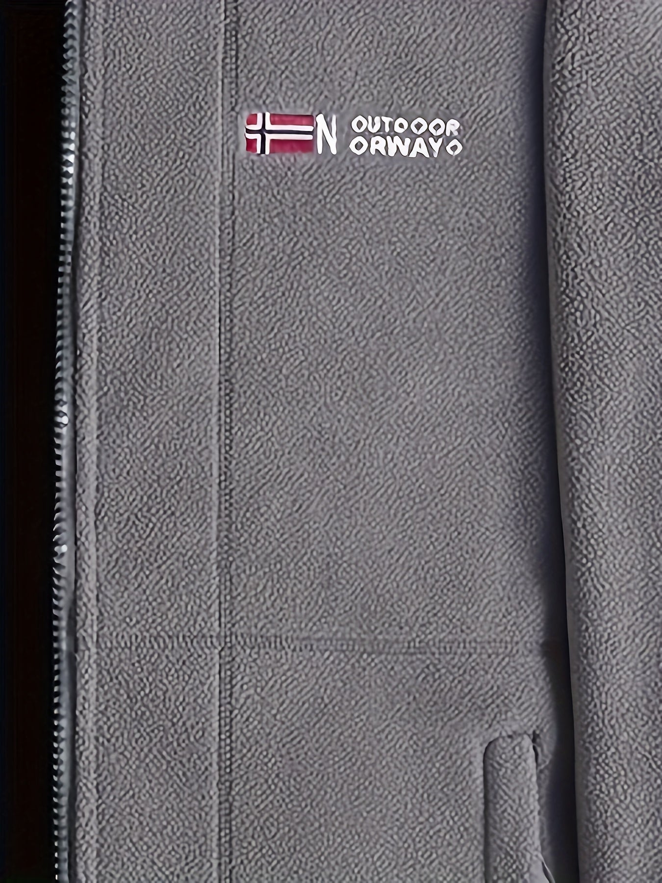 Julius / Men’s Fleece Zip Jacket with High Collar