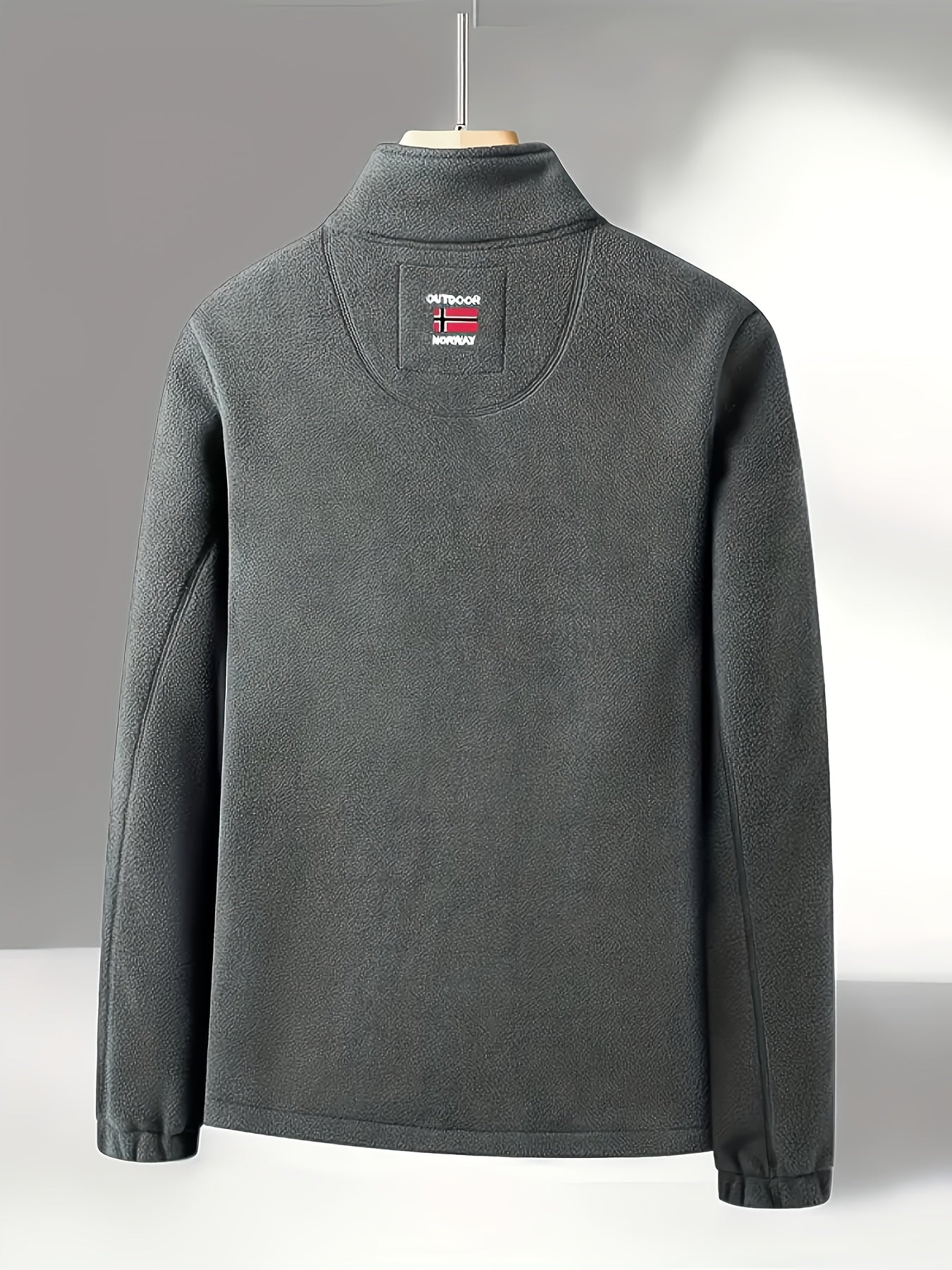 Julius / Men’s Fleece Zip Jacket with High Collar