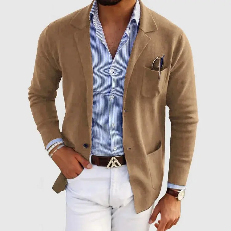 Tobias | Men's Casual Knitted Blazer for Smart-Casual Wear – original product photograph 1
