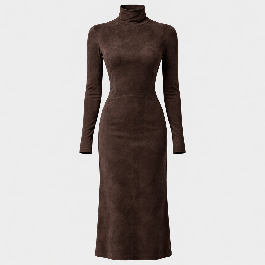 Bodycon Base Dress Long-Sleeve for Autumn and Winter