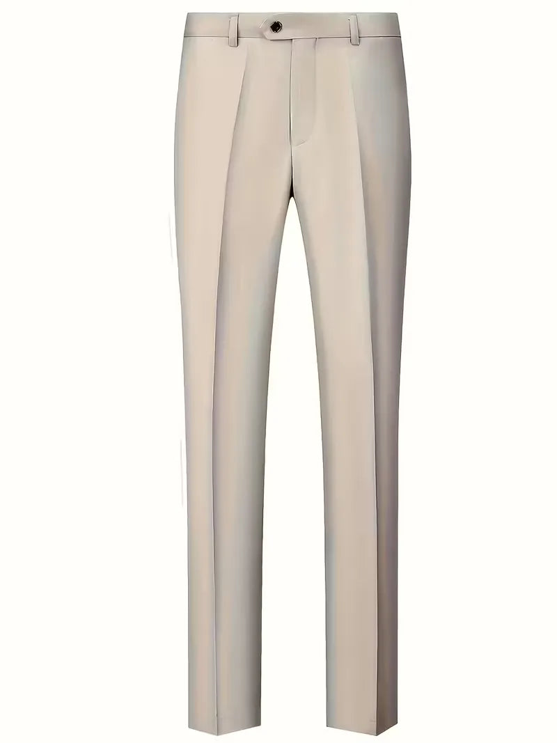 Men's Three Piece Suit Woven Fabric Peak Lapel Tailored Fit Formal