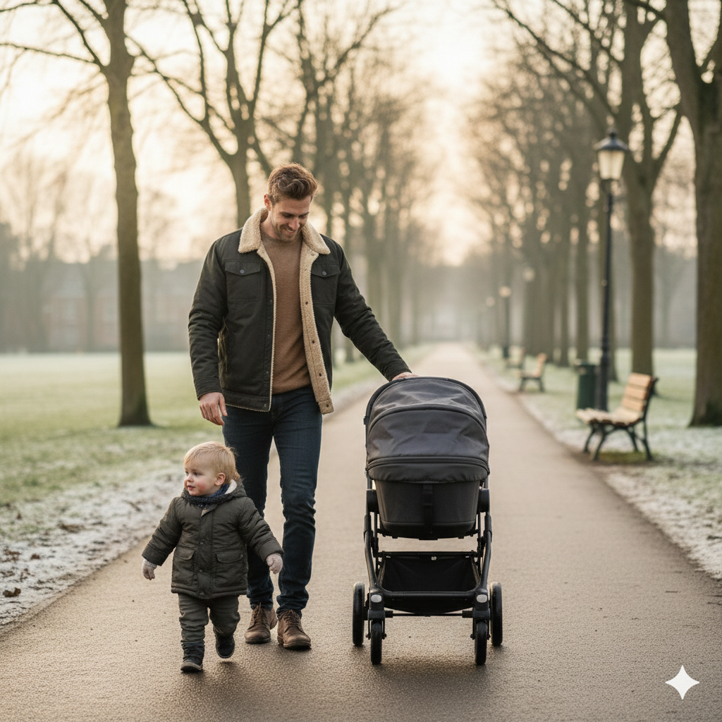 Armand / Men’s Sherpa-Lined Cotton-Blend Winter Jacket