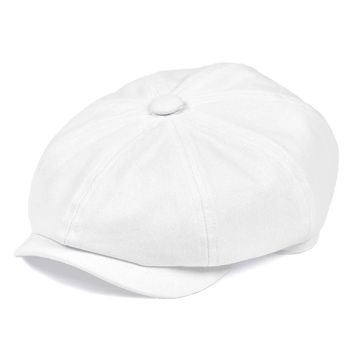 Cap Twill Cotton Newsboy 8 Panel Flat Ivy
