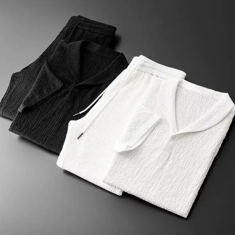 Co-Ord Set with Short Sleeve Polo and Trousers