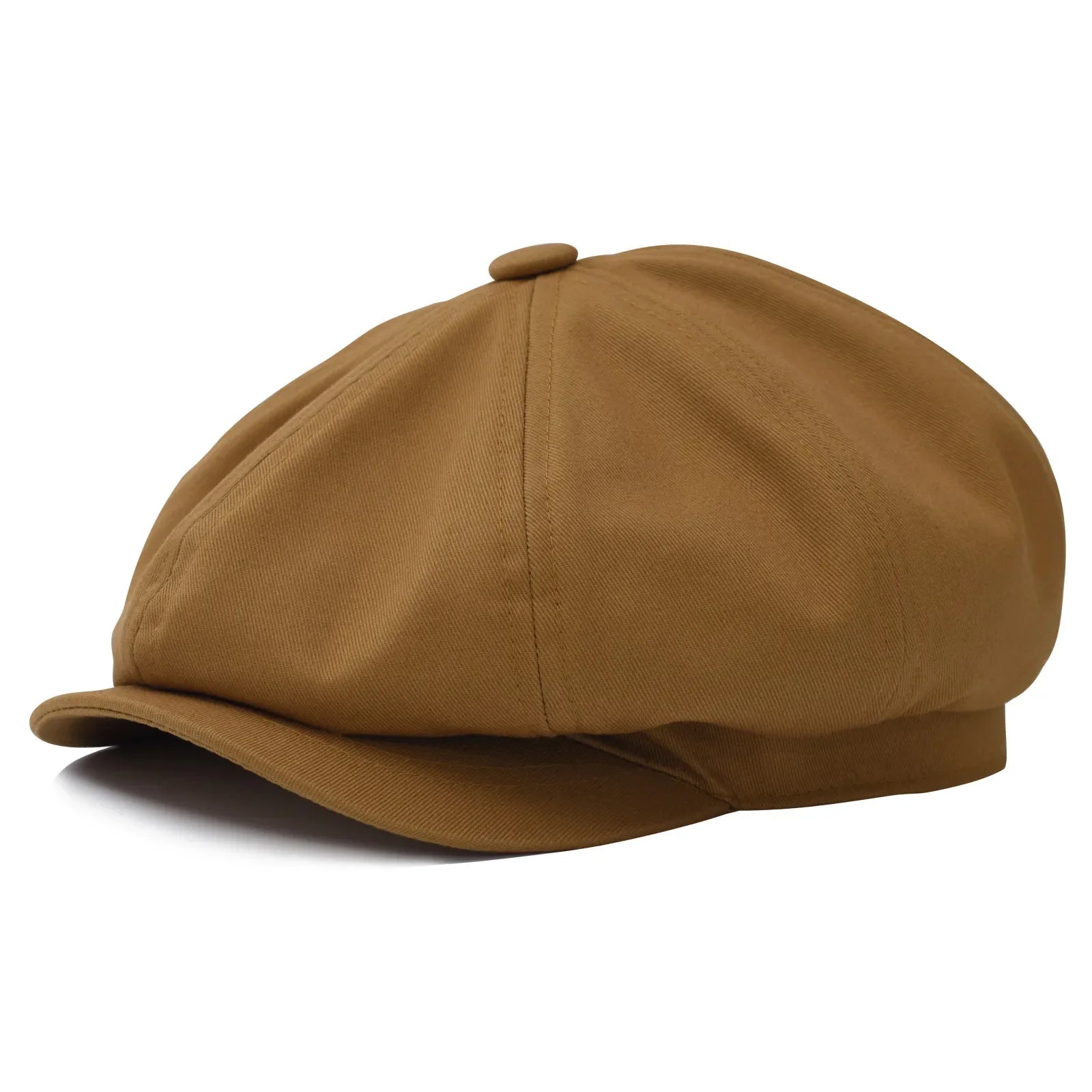 Cap Twill Cotton Newsboy 8 Panel Flat Ivy