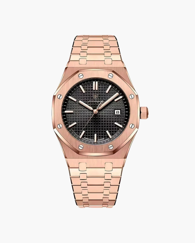 Stainless Steel Watch Date Display