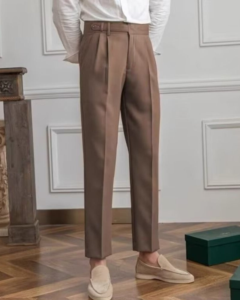 Paris / Men’s High-Waist Tailored Pleated Trousers