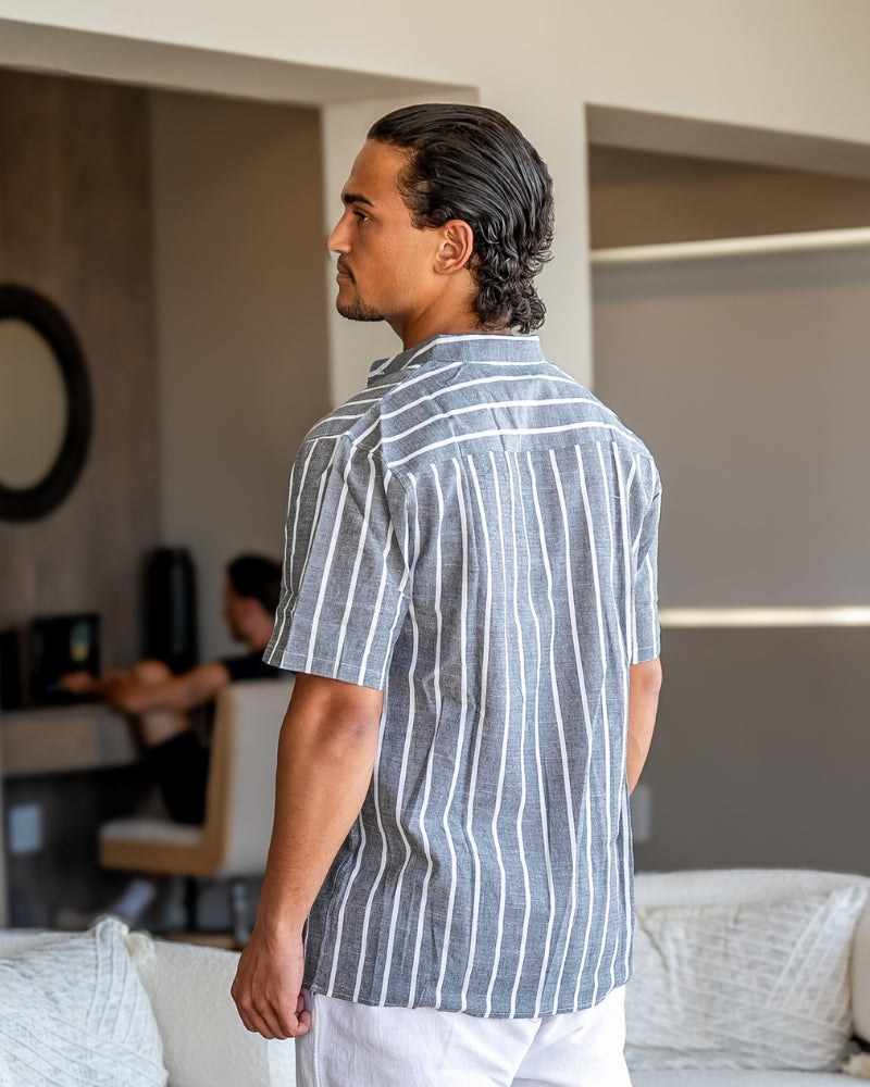 Bari / Men’s Striped Sailor Polo Shirt