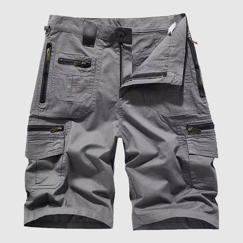 Cargo Shorts Men's Woven Fabric Zip Pocket Design