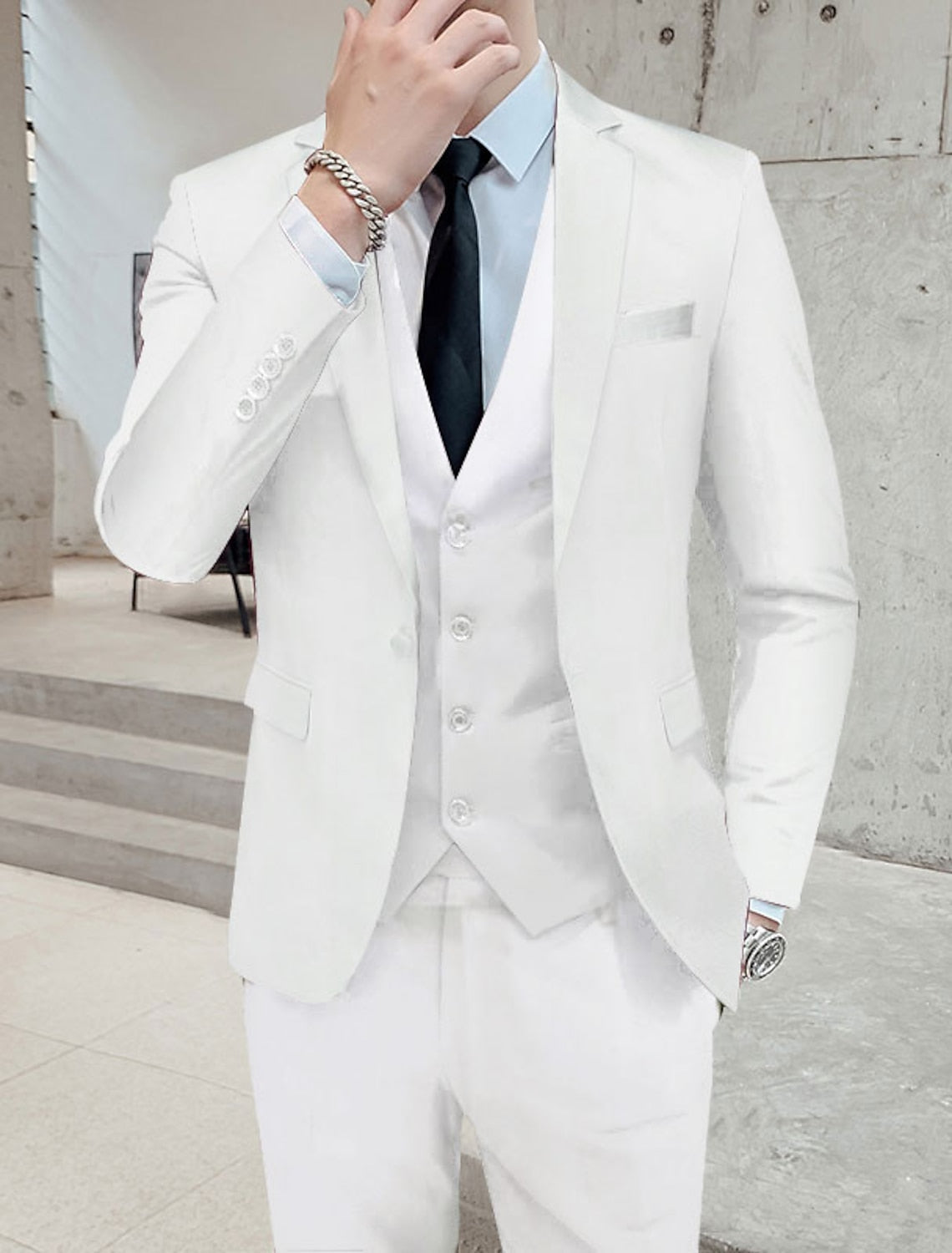 Theodore | Men's Single-Breasted Three-Piece Two-Button Suit source image 5