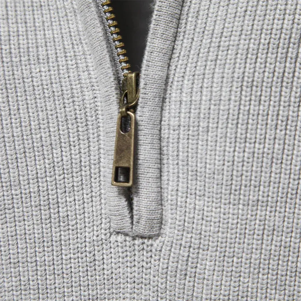Nolan | Men's Classic Half-Zip Knitted Jumper