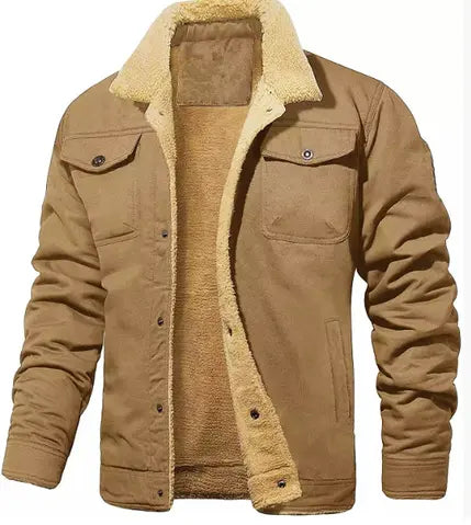 Alden | Men's Shearling-Collar Lined Winter Jacket
