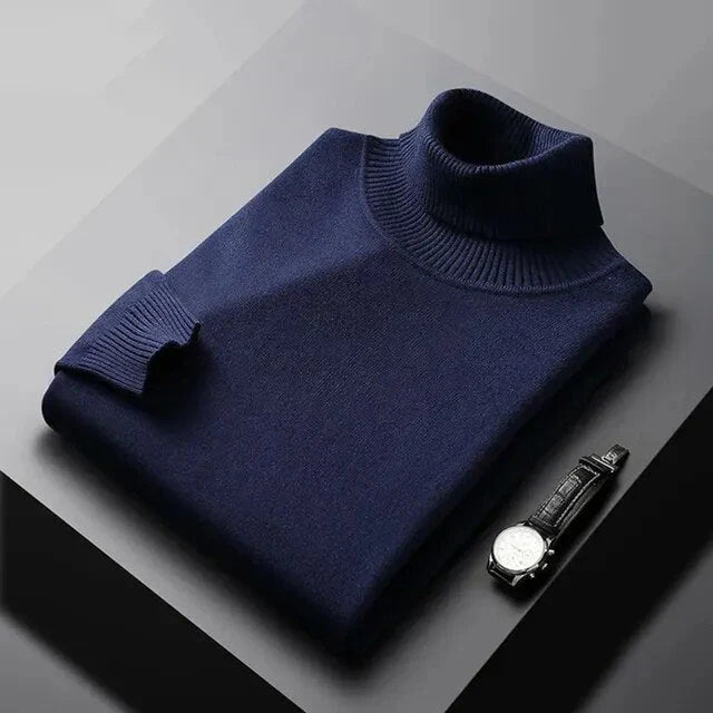 Cedric | Men's Classic Roll-Neck Long-Sleeve Jumper – product image 3