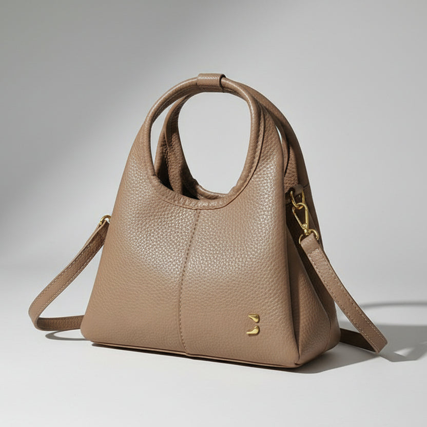 Cél Bag / Textured Lychee Shoulder & Crossbody Bag