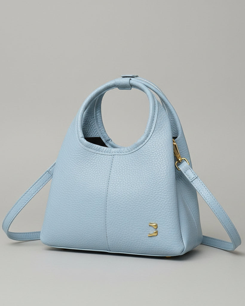 Cél Bag / Textured Lychee Shoulder & Crossbody Bag