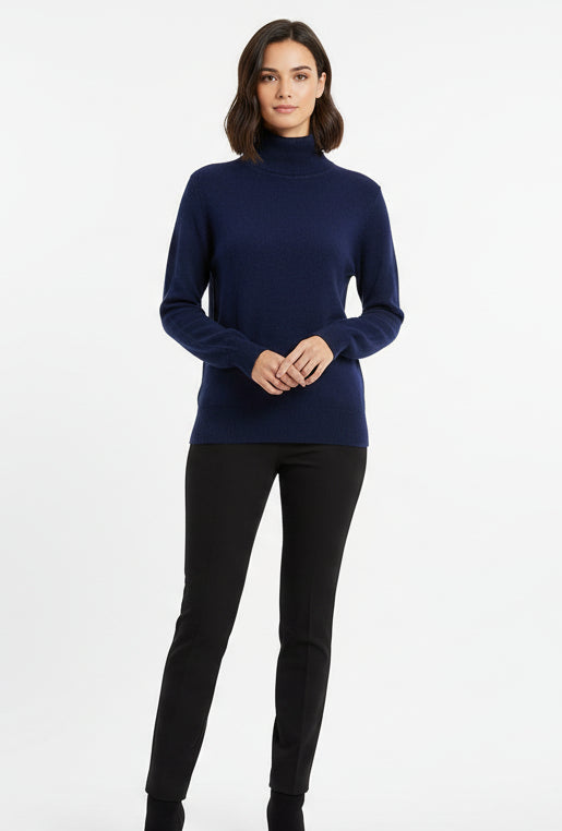 Iliana / Relaxed Knit Turtleneck Sweater High-Neck Pullover