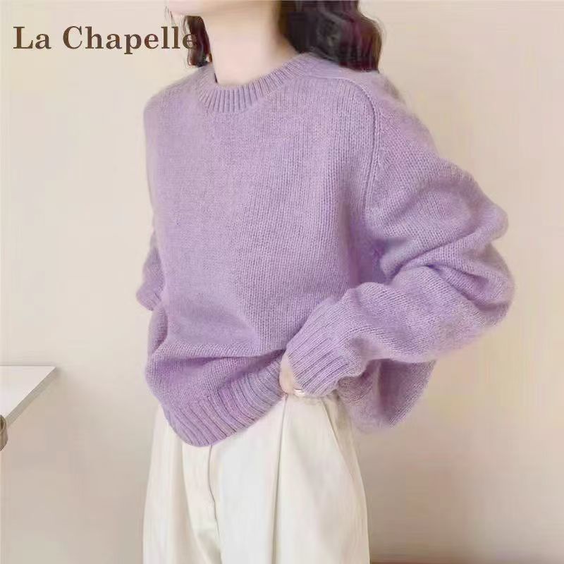 Knit Sweater with Round Neck