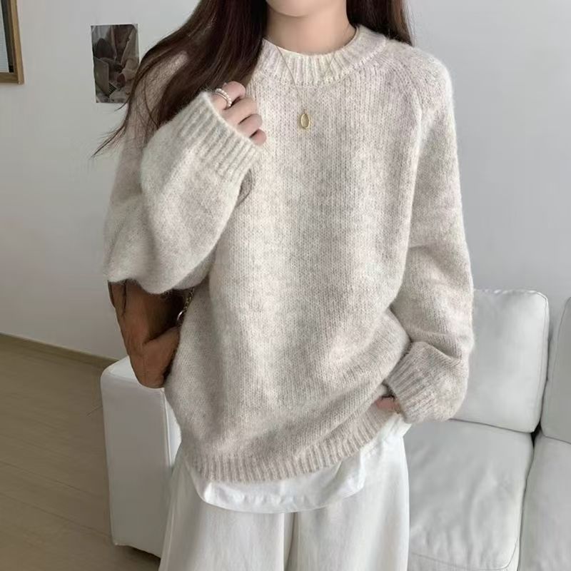 Knit Sweater with Round Neck