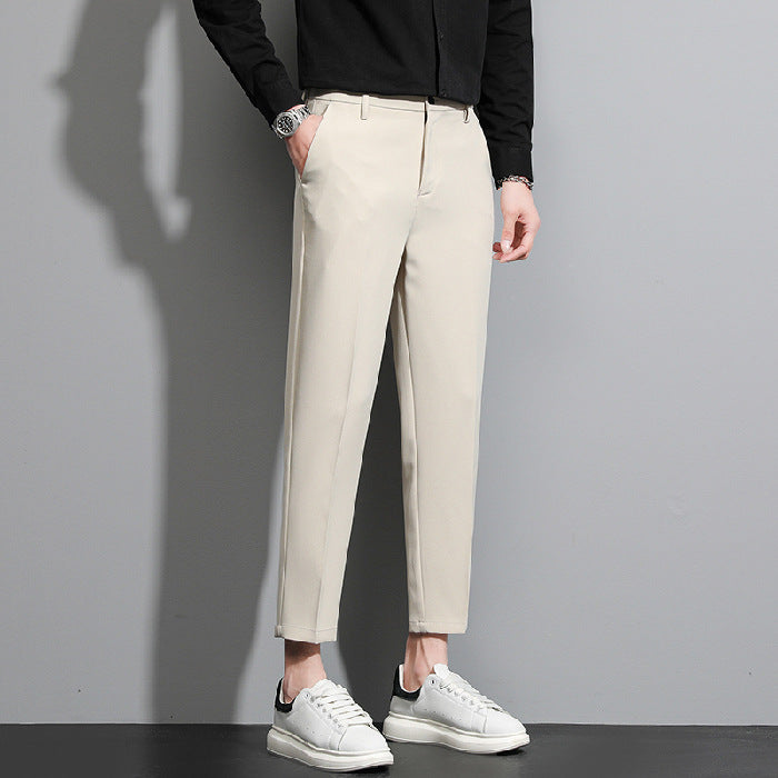Tailored Trousers Slim Fit Cropped